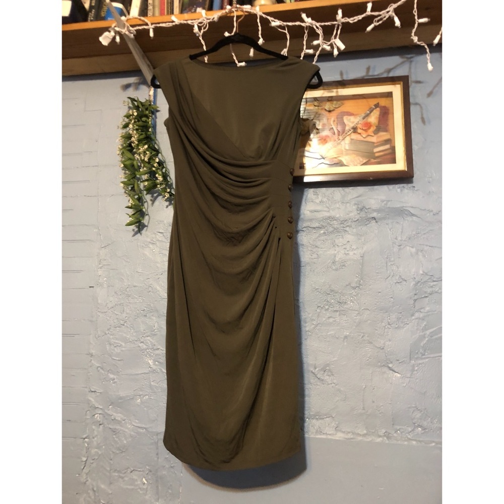 Jones New York Olive dress.